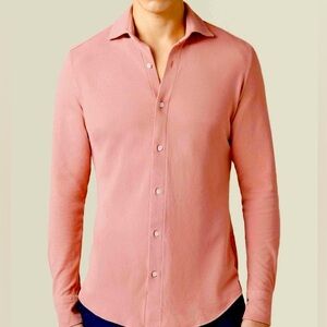 Like New Luca Faloni Shirt Size 42/16.5 (XL) Peach